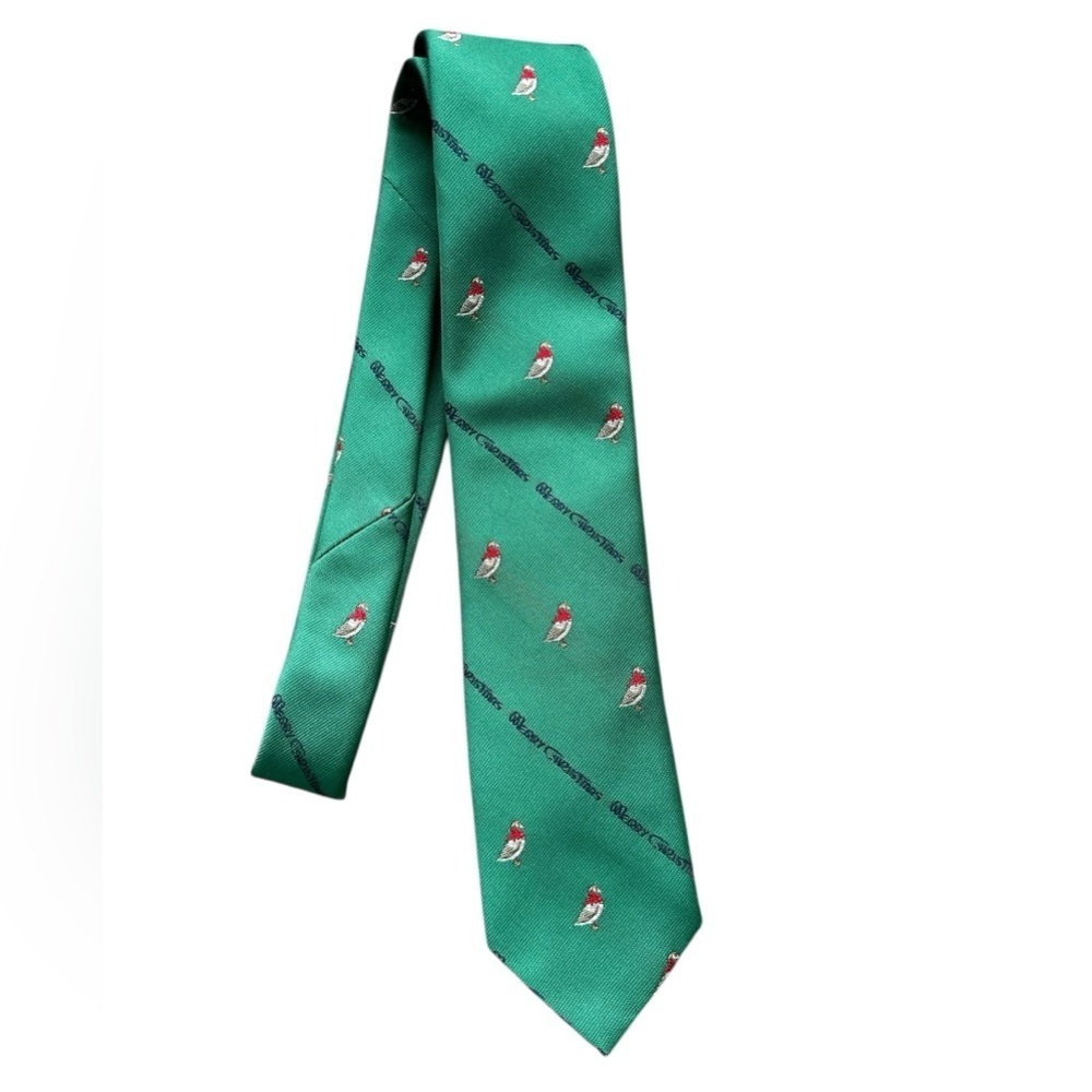 Robert Talbott for Jarrod's Merry Christmas Goose Holiday Necktie Tie